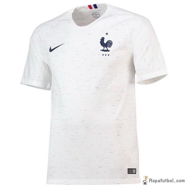 Tailandia Francia Camiseta Replica Segunda Ropa 2018 Blanco